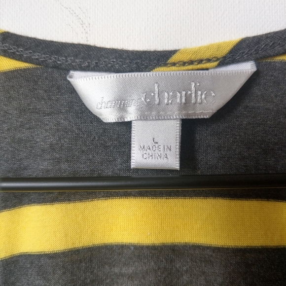 Charming Charlie Hi-Lo racerback tank, Size L - Picture 5 of 7